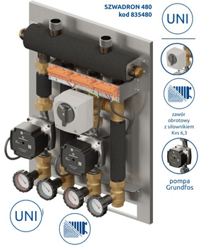 Zestaw mieszający Szwadron PRO 2D+ 480 DN20/20