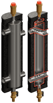 Sprzęgło hydrauliczne SHE-CDI INOX do 90kW DN32-5/4" Condens