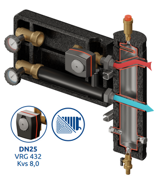 Zestaw mieszający Pluton PRO 410 DN25/25