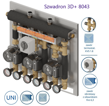 Zestaw mieszający Szwadron PRO 3D+ 8043 DN20/20