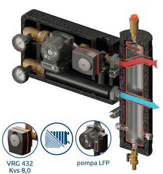 Zestaw mieszający Pluton PRO 460 DN25/25