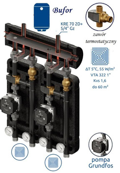 Zestaw mieszający Brygada 373 2D+ DN32/25
