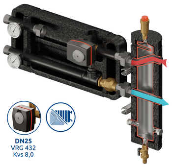 Zestaw mieszający Pluton 410 DN25/25