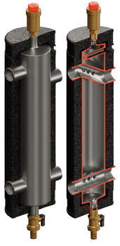 Sprzęgło hydrauliczne SHE-CDI INOX do 55kW DN25-1" Condens