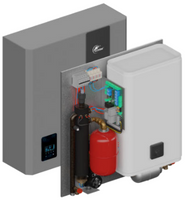 Kocioł Podporucznik 9kW c.o. + zasobnik 40l. c.w.u. Automatyka zaawansowana LCD