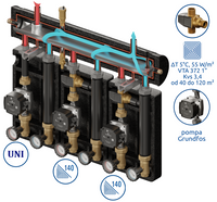 Zestaw mieszający Kompania PRO 3D 9055 DN25/25