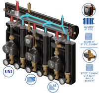Zestaw mieszający Kompania PRO 3D 8034 DN25/25 