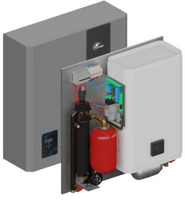 Kocioł Podchorąży 12kW c.o. + zasobnik 40l. c.w.u. Automatyka podstawowa LED