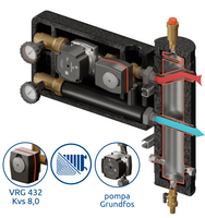 Zestaw mieszający Pluton PRO 480 DN25/25
