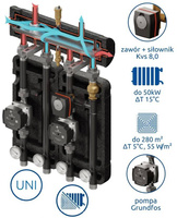 Zestaw mieszający Kompania 2D+ 480 DN25/25