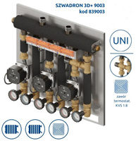 Szwadron 9003 - SKE 3DC+ 35kW, UNI, zawór termostatyczny Kvs 1.8 20-45*C