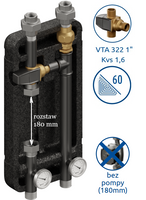 Grupa pompowa 300 DN25 - ESBE VTA 322 Kvs 1.6